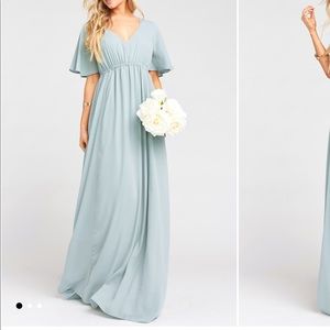 Show Me Your MuMu Bridesmaid Emily Maxi SilverSage